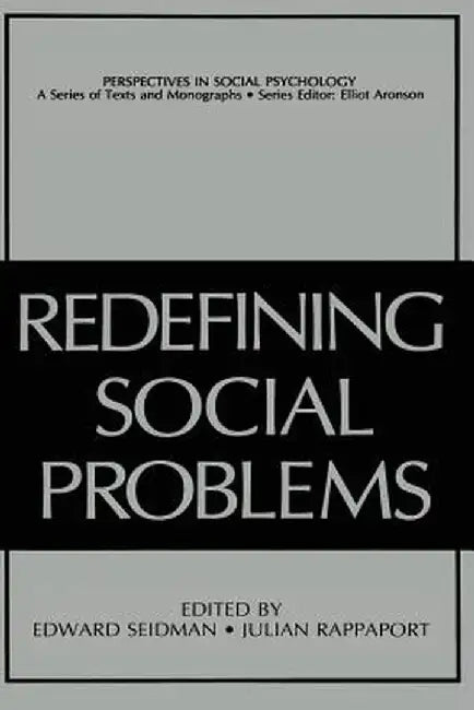 Redefining Social Problems by Edward Seidman