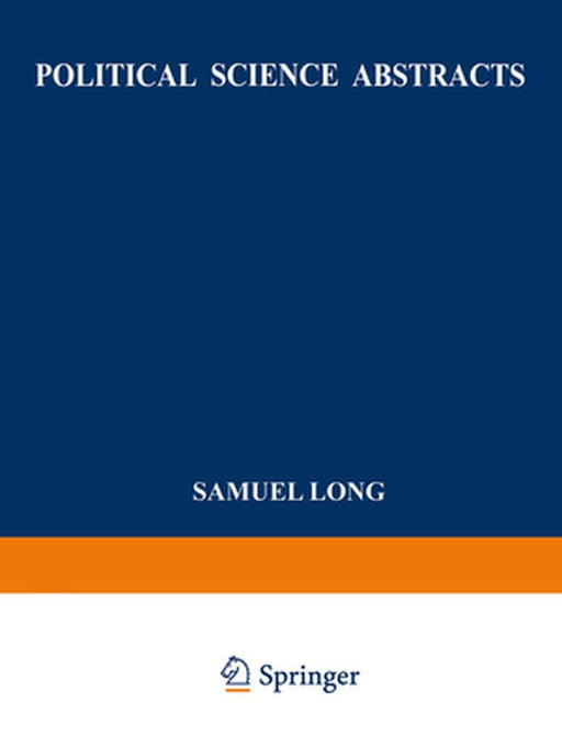 Political Science Abstracts: 1982 Annual Supplement by Ifi-Plenum Data Company