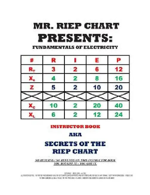 Secrets of the RIEP Chart: Answers to the RIEP Chart Workbook by David Zellmer