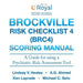 Brockville Risk Checklist 4 (BRC4): Scoring Manual: A Guide for using a Forensic Risk Assessment Tool by Lindsay V. Healey, A. G. Ahmed