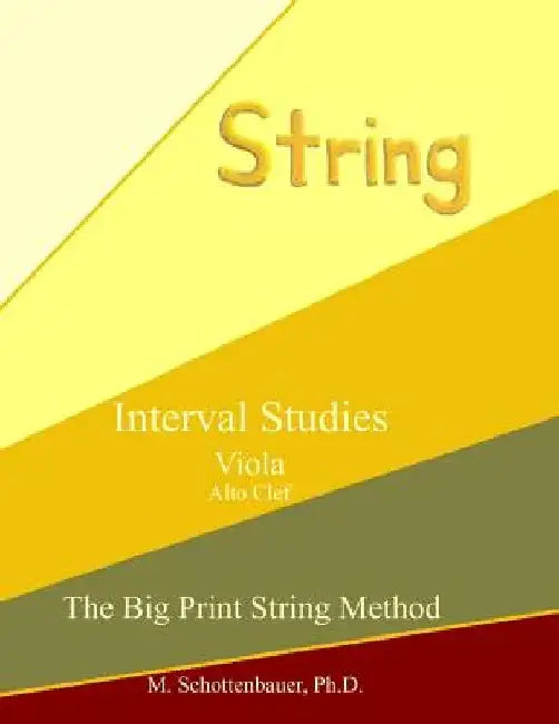 Interval Studies: Viola (Alto Clef) by M. Schottenbauer