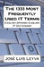 The 1333 Most Frequently Used IT Terms: English-Spanish-English IT Dictionary - Diccionario de Términos de Informática by Jose Luis Leyva