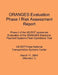 ORANGES Evaluation Phase I Risk Assessment Report: Phase I of the US DOT sponsored Evaluation of the ORANGES Electronic Payment Systems Field Operatio by Us Dot/Volpe National Transportation Sys