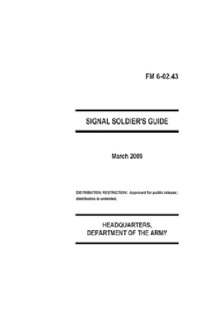 Signal Soldier's Guide by Department Of the Army