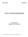 Army Terminal Operations by Department Of the Army