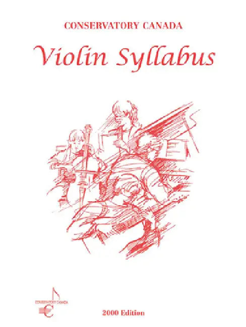 Violin Syllabus Conservatory Canada by Not Available