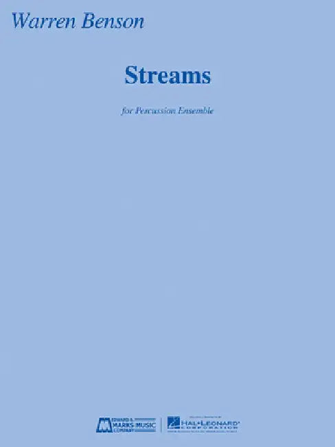 Streams for Seven Percussionists: Score and Parts by Warren Benson