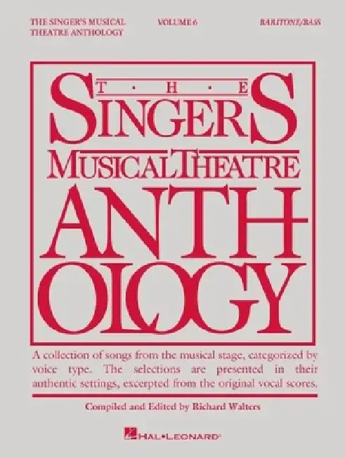 Singer's Musical Theatre Anthology - Volume 6: Baritone/Bass Book Only by Hal Leonard Corp