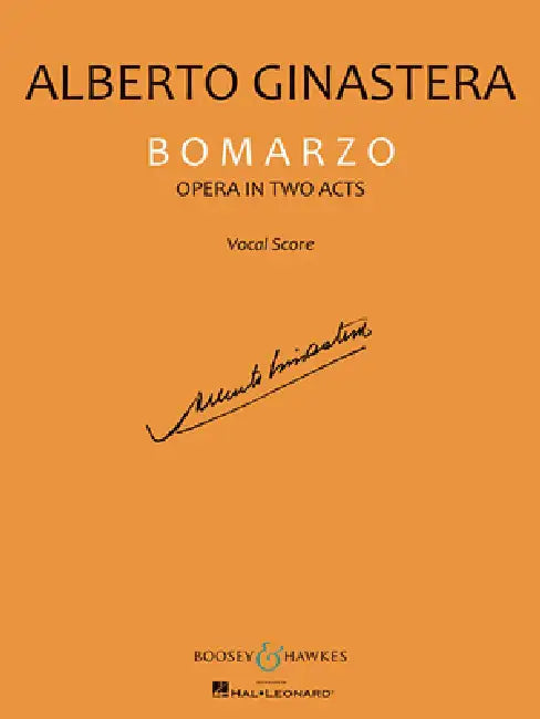 Bomarzo: Vocal Score by Alberto Ginastera