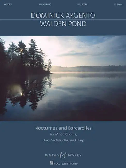 Walden Pond: For Satb Chorus, 3 Cellos and Harp by Dominick Argento