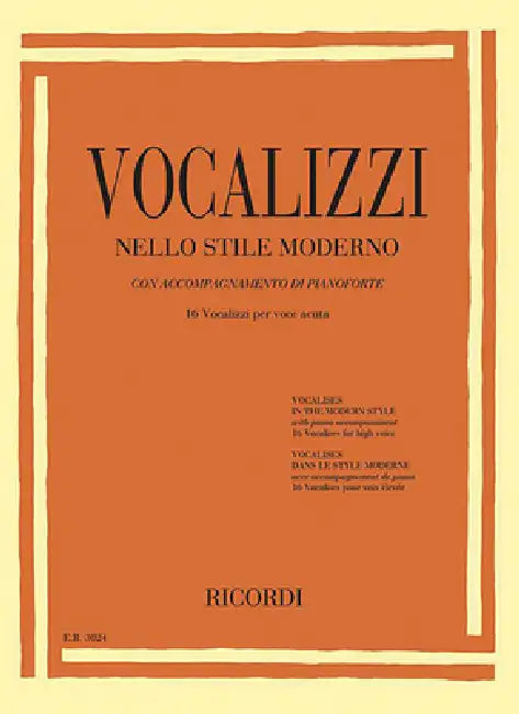 Vocalises in the Modern Style [Vocalizzi Nello Stile Moderno]: High Voice by Hal Leonard Corp
