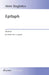 Epitaph: Double Satb A Cappella by Alvin Singleton
