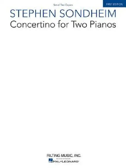 Concertino for Two Pianos: Set of Two Copies by Stephen Sondheim