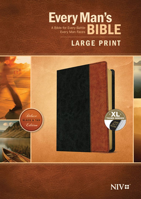 Every Man's Bible NIV, Large Print, Tutone by Stephen Arterburn