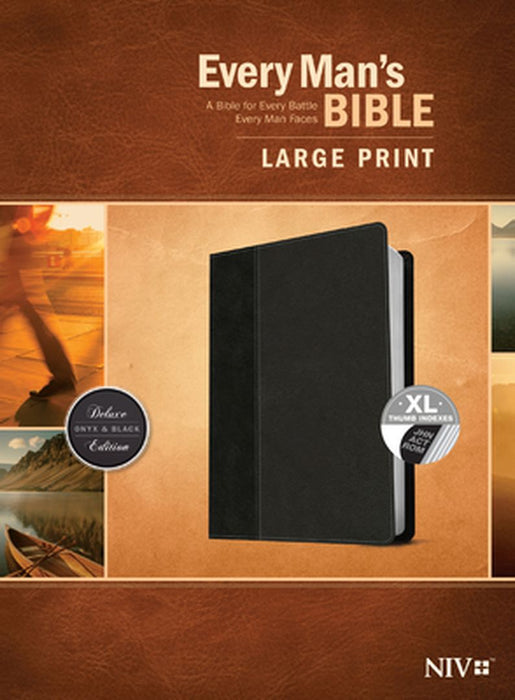 Every Man's Bible NIV, Large Print, Tutone by Stephen Arterburn