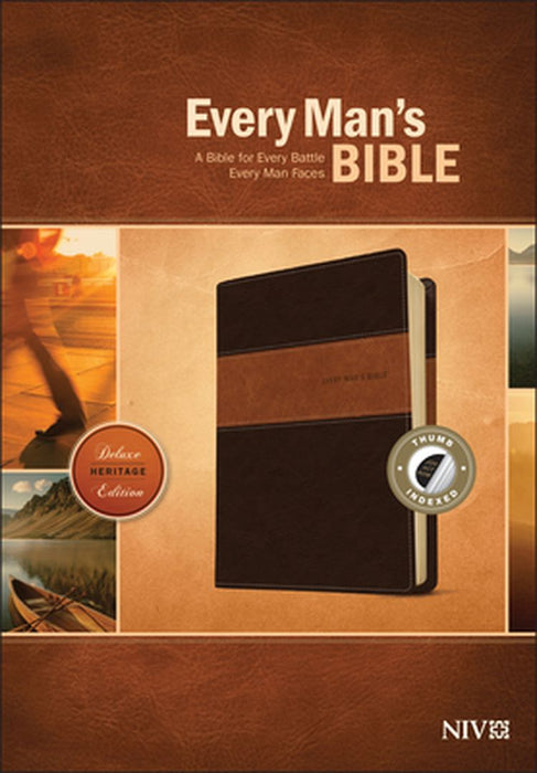 Every Man's Bible NIV, Deluxe Heritage Edition, Tutone by Stephen Arterburn