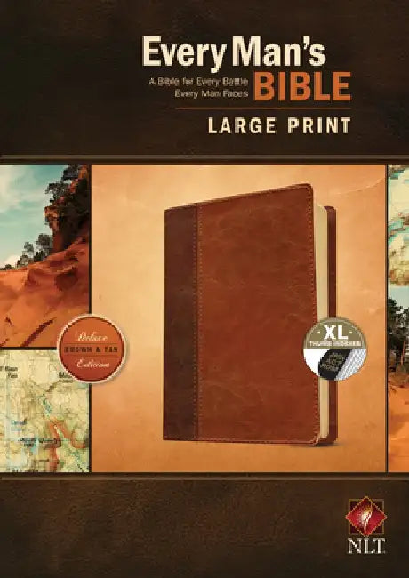 Every Man's Bible NLT, Large Print, Tutone by Stephen Arterburn