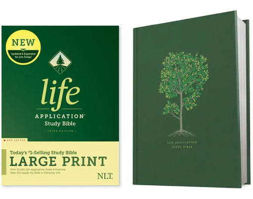 NLT Life Application Study Bible, Third Edition, Large Print (Red Letter, Hardcover) by Tyndale