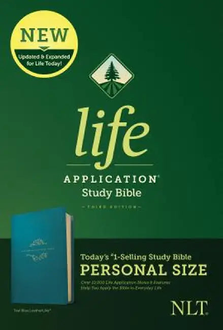 NLT Life Application Study Bible, Third Edition, Personal Size (Leatherlike, Teal Blue) by Tyndale