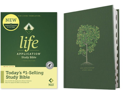 NLT Life Application Study Bible, Third Edition (Red Letter, Hardcover, Indexed) by Tyndale