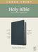 NLT Large Print Thinline Reference Bible, Filament Enabled Edition (Red Letter, Genuine Leather, Blue) by New Living Translation