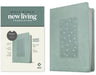 NLT Personal Size Giant Print Bible, Filament Enabled Edition (Red Letter, Leatherlike, Floral Frame Teal) by Tyndale