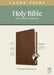 NLT Large Print Thinline Reference Bible, Filament Enabled Edition (Red Letter, Leatherlike, Rustic Brown, Indexed) by Tyndale