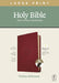 NLT Large Print Thinline Reference Bible, Filament Enabled Edition (Red Letter, Leatherlike, Berry, Indexed) by Tyndale