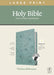 NLT Large Print Thinline Reference Bible, Filament Enabled Edition (Red Letter, Leatherlike, Floral/Teal, Indexed) by Tyndale
