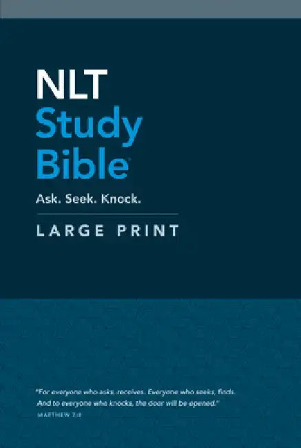 NLT Study Bible Large Print (Red Letter Hardcover) by Tyndale