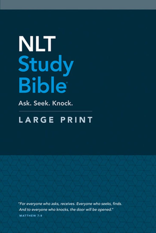 NLT Study Bible Large Print (Red Letter Hardcover) by Tyndale