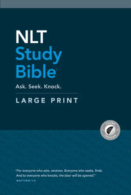NLT Study Bible Large Print (Red Letter, Hardcover, Indexed) by Tyndale