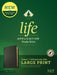 NLT Life Application Study Bible, Third Edition, Large Print (Red Letter, Genuine Leather, Black, Indexed) by New Living Translation