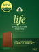 NLT Life Application Study Bible, Third Edition, Large Print (Red Letter, Genuine Leather, Brown) by New Living Translation