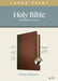 KJV Large Print Thinline Reference Bible, Filament Enabled Edition (Red Letter, Leatherlike, Brown/Mahogany, Indexed) by Tyndale