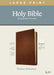 KJV Large Print Thinline Reference Bible, Filament Enabled Edition (Red Letter, Genuine Leather, Brown) by Tyndale