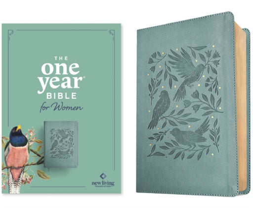 NLT the One Year Bible for Women (Leatherlike, Birdsong Teal) by New Living Translation, Tyndale, Misty Arterburn