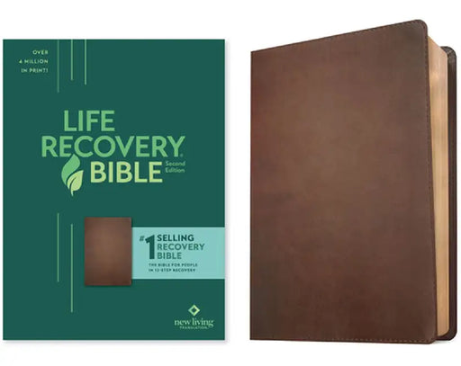 NLT Life Recovery Bible, Second Edition (Leatherlike, Rustic Brown) by Stephen Arterburn