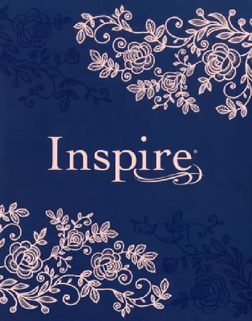 Inspire Bible NLT (Hardcover Leatherlike, Navy): The Bible for Coloring & Creative Journaling by Tyndale