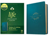 NLT Life Application Study Bible, Third Edition (Red Letter, Leatherlike, Teal Blue) by Tyndale