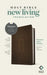 NLT Premium Value Thinline Bible, Filament Enabled Edition (Leatherlike, Dark Brown Cross) by Tyndale
