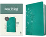 NLT Super Giant Print Bible, Filament Enabled Edition (Red Letter, Leatherlike, Peony Rich Teal) by Tyndale