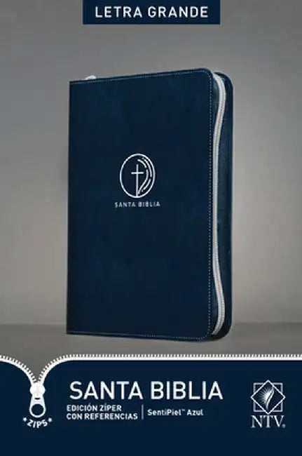Santa Biblia Ntv, Edición Zíper Con Referencias, Letra Grande by Tyndale