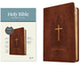 KJV Thinline Reference Bible, Filament Enabled (Leatherlike, Reverent Cross Dark Brown, Red Letter) by Tyndale