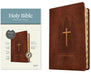 KJV Thinline Reference Bible, Filament Enabled (Leatherlike, Reverent Cross Dark Brown, Indexed, Red Letter) by Tyndale