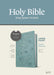 KJV Large Print Thinline Reference Bible, Filament Enabled (Leatherlike, Floral Leaf Teal, Red Letter) by Tyndale