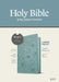 KJV Large Print Thinline Reference Bible, Filament Enabled (Leatherlike, Floral Leaf Teal, Red Letter) by Tyndale