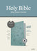 KJV Large Print Thinline Reference Bible, Filament Enabled (Leatherlike, Floral Leaf Teal, Indexed, Red Letter) by Tyndale
