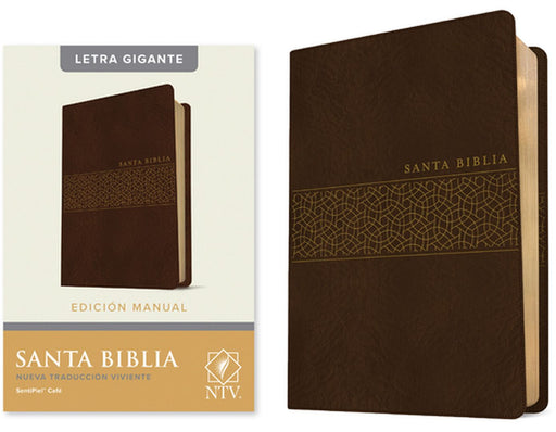 Santa Biblia Ntv, Edición Manual, Letra Gigante (Letra Roja, Sentipiel, Café) by Tyndale
