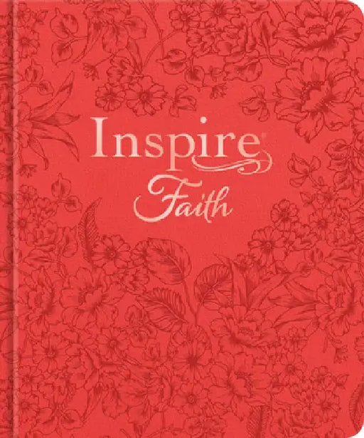 Inspire Faith Bible Nlt, Filament Enabled Edition (Hardcover Leatherlike, Coral Blooms): The Bible for Coloring & Creative Journaling by Tyndale